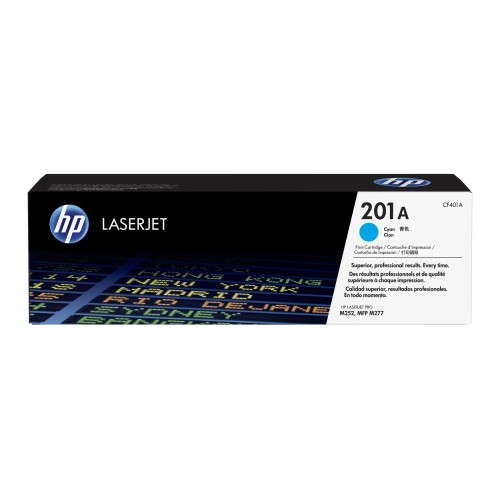 HP 201A - CF401A Cyan Toner Cartridge 1,400 Pages - Genuine HP 201A - CF401A Cyan Toner Cartridge 1,400 Pages - Genuine