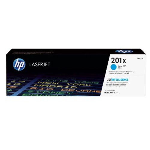 HP 201X High Yield Cyan Toner CF401X 2300 Pages - Genuine HP 201X High Yield Cyan Toner CF401X 2300 Pages - Genuine