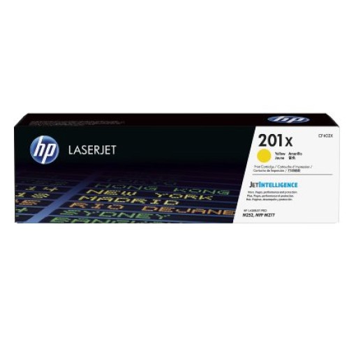 HP 201X - CF402X Yellow Toner 2,300 Pages - Genuine HP 201X - CF402X Yellow Toner 2,300 Pages - Genuine