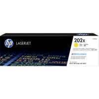 HP 202X - CF502X Yellow Toner Cartridge 2,500 Pages - Genuine