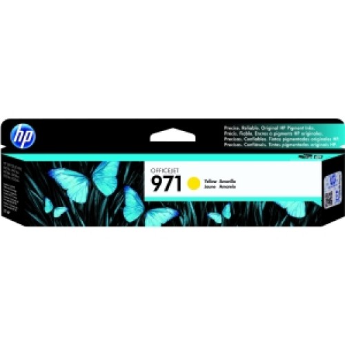 HP 971 - CN624AA Yellow Ink Cartridge 2,500 Pages - Genuine HP 971 - CN624AA Yellow Ink Cartridge 2,500 Pages - Genuine