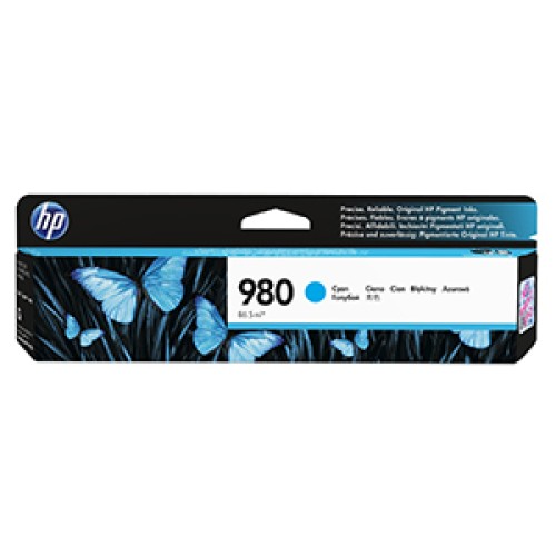 HP 980 - D8J07A Cyan Ink Cartridge 6,600 Pages - Genuine HP 980 - D8J07A Cyan Ink Cartridge 6,600 Pages - Genuine