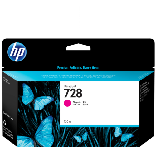 HP 728 - F9J66A 130ml Magenta Ink - Genuine HP 728 - F9J66A 130ml Magenta Ink - Genuine