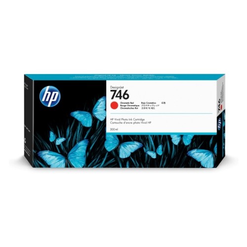 HP 746 - P2V81A Red Designjet Ink 300ml - Genuine