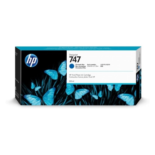 HP 747 - P2V85A Chromatic Blue 300ml - Genuine HP 747 - P2V85A Chromatic Blue 300ml - Genuine