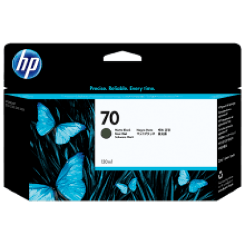HP 70 Matte Black DesignJet Ink Cartridge C9448A 130-ml - Genuine HP 70 Matte Black DesignJet Ink Cartridge C9448A 130-ml - Genuine