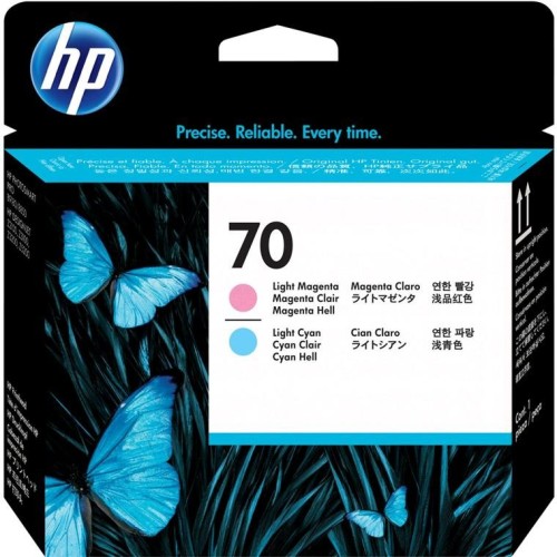 HP 70 - C9405A Light Magenta & Light Cyan Printhead - Genuine