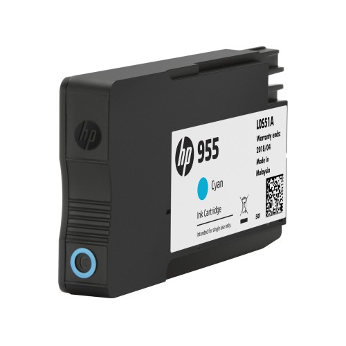 HP 955 - L0S51AA Cyan Ink Tank 700 Pages - Genuine HP 955 - L0S51AA Cyan Ink Tank 700 Pages - Genuine