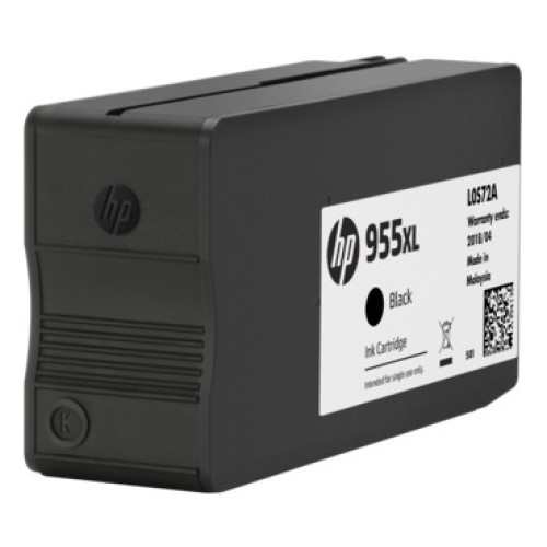 HP 955XL - L0S72AA Black High Yield Ink Tank 2000 Pages - Genuine