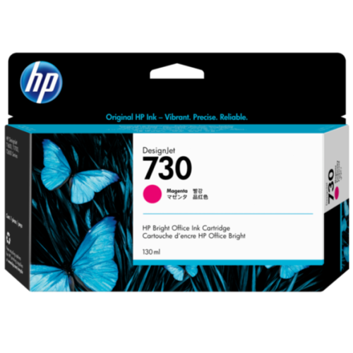 HP 730 - P2V63A Magenta DesignJet Ink Cartridge 130ml - Genuine HP 730 - P2V63A Magenta DesignJet Ink Cartridge 130ml - Genuine