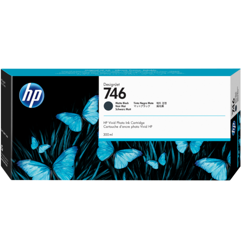 HP 746 - P2V83A Matte Black Ink Cartridge 300ml - Genuine HP 746 - P2V83A Matte Black Ink Cartridge 300ml - Genuine
