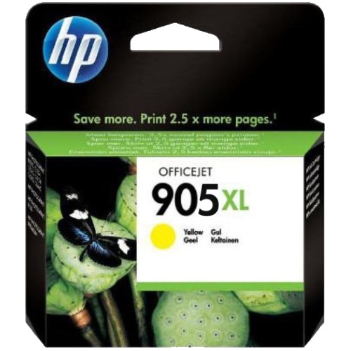 HP 905XL - T6M13AA Yellow Ink Cartridge 825 Pages - Genuine HP 905XL - T6M13AA Yellow Ink Cartridge 825 Pages - Genuine