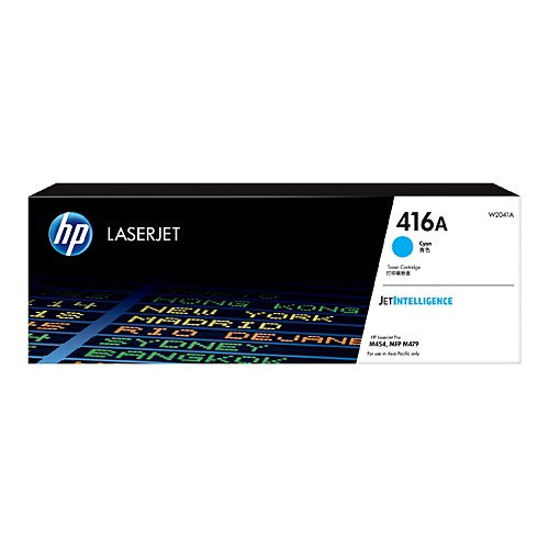 HP 416A - W2041A Cyan Toner Cartridge 2,100 Pages - Genuine