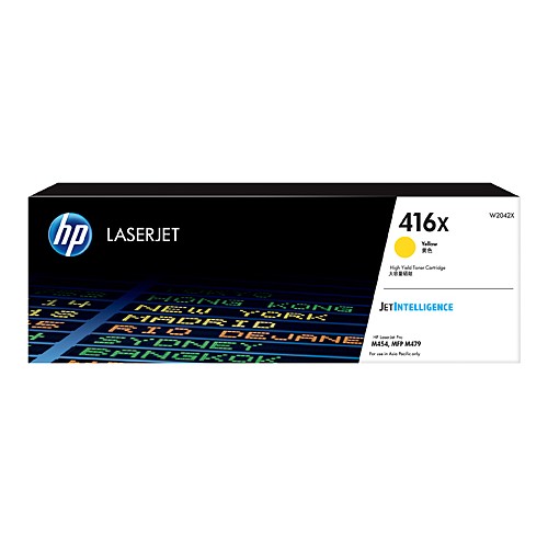 HP 416X - W2042X Yellow Toner Cartridge 6,000 Pages - Genuine