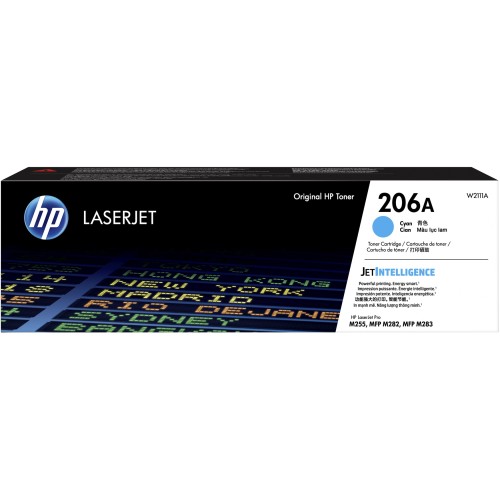 HP 206A - W2111A Cyan Toner Cartridge 1,250 Pages - Genuine HP 206A - W2111A Cyan Toner Cartridge 1,250 Pages - Genuine