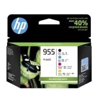 HP 955 6ZD25AA 4-Colour Ink Pack BK+C+M+Y 1000/700 Pages - Genuine
