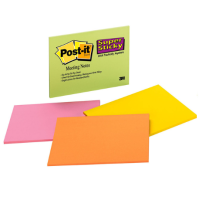 Post-it Super Sticky Lined Note Pad 660-SS 101mm x 152mm 90 Sheets