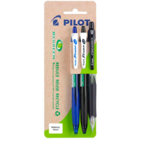 Pilot BeGreen Recycled Rexgrip 2 Rexgrip Pens and 1 Progrex Pencil