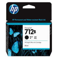 HP 712B 80-ml Black DesignJet Ink Cartridge 3ED29A - Genuine