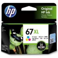 HP 67XL - 3YM58AA Hi-Yield Colour Ink Cartridge 200 Pages - Genuine