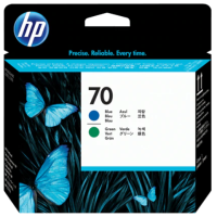 HP 70 Blue and Green DesignJet Printhead C9408A - Genuine