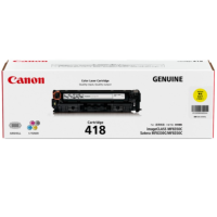 Canon CART418Y Yellow Toner 2900 Pages - Genuine