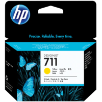 HP 711 3-pack Yellow Designjet Ink Cartridge CZ136A 29-ml - Genuine