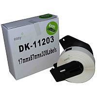 Brother DK11203 17mm x 87mm 300 Pre-Cut Labels - Compatible