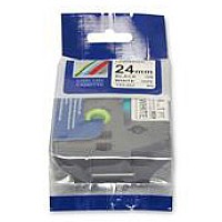Brother TZE-251 Black on White Label Tape 24mm x 8m - Compatible