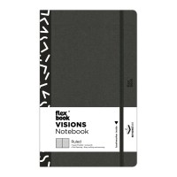 Flexbook Visions Notebook Medium Ruled Black/White