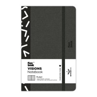 Flexbook Visions Notebook Pocket Ruled Black/White