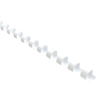 100-Pack Binding Coil Plastic 20mm White
