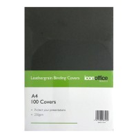 Binding Covers A4 Black 250 gsm - 100 pack
