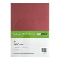 Binding Covers A4 Red 250 gsm - 100 pack