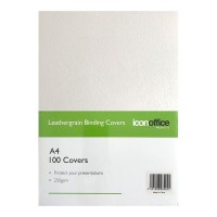 Binding Covers A4 White 250 gsm - 100 pack