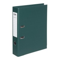 Lever Arch File Linen Forest Green Foolscap