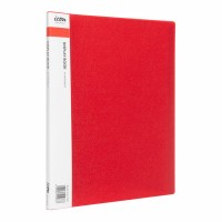 Display Book A4 with Insert Spine 10 Pocket Red