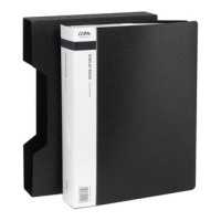 Display Book A4 with Insert Spine 80 Pocket with Case Black