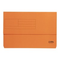 Card Document Wallet Orange Foolscap