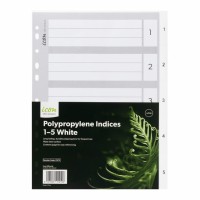 PP Indices 1-5 White