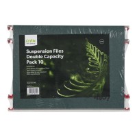 Suspension Files Double Capacity Foolscap - 10 Pack