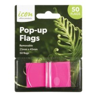 Pop-up Pink Flags 25x45mm 50-Pack