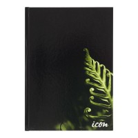 3-Pack Casebound Hard Cover Notebook A4 Black 200 pg
