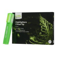 6-Pack Highlighter Chisel Tip - Green