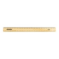 25-Pack Icon Ruler Wooden Narrow Style 30cm