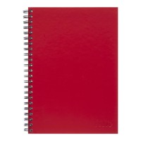 3-Pack Spiral Notebook A4 Hard Cover Red 200 pg