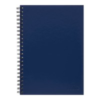3-Pack Spiral Notebook A4 Hard Cover Blue 200 pg
