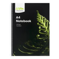 3-Pack Spiral Notebook A4 Soft cover 120 pg