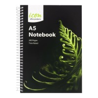 3-Pack Spiral Notebook A5 Soft cover 300 pg