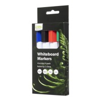 Whiteboard Marker Bullet Tip Asst Pack 4